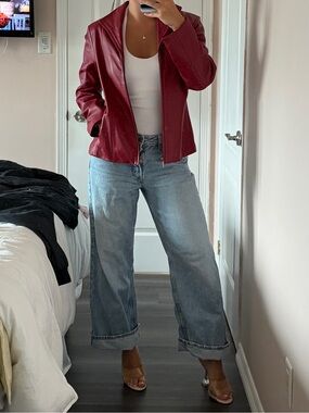 Siena Studio Red Leather Jacket